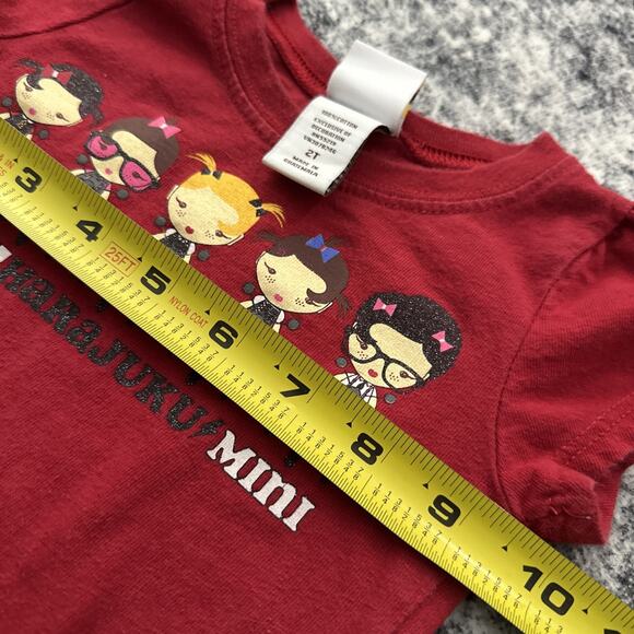 2T Gwen Stefani Harajuku Mini Top No Doubt Lovers Red Shirt Bikes Nerd Alert - Picture 5 of 6